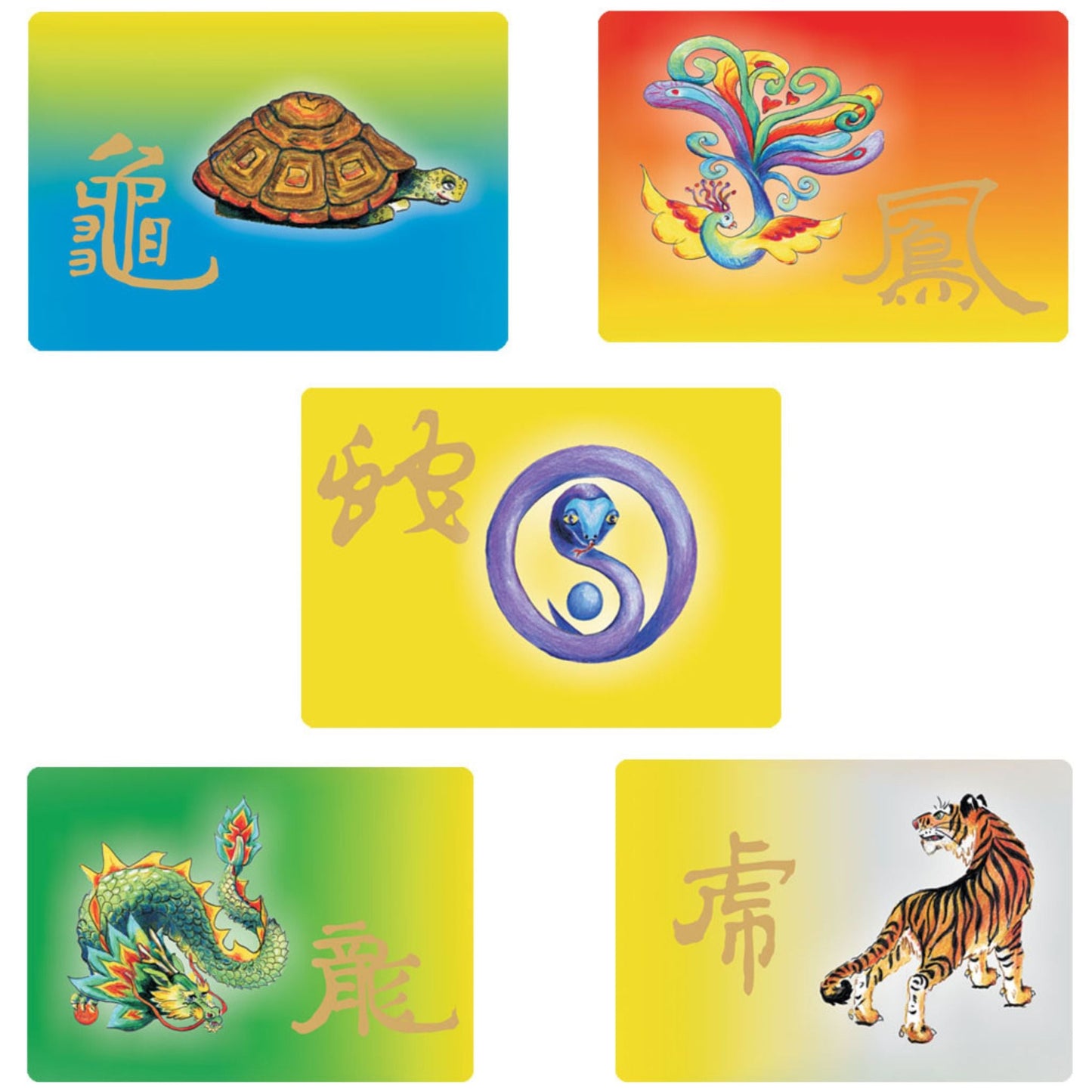 Feng Shui-Postkartenset