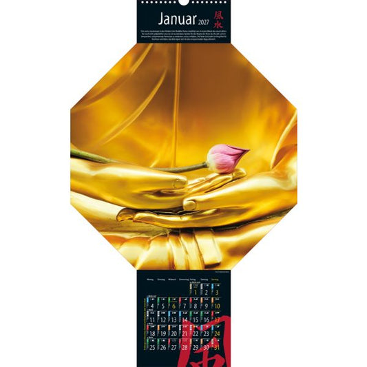 Wand-Kalender Feng Shui 2027