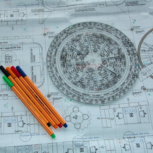 Bagua-Zeichenschablone