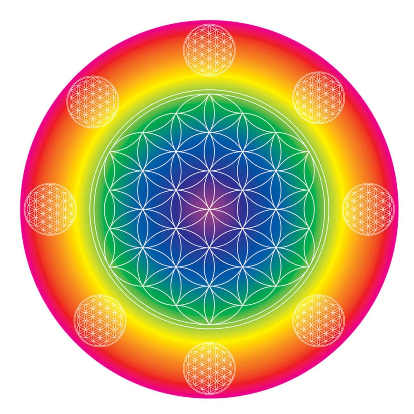 Powerflower (beidseitig bedruckt & foliert) - 24 cm