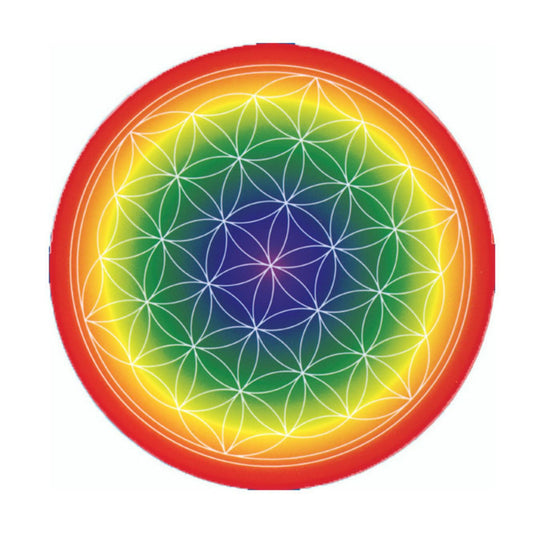 Energy Flower - Untersetzer (foliert) - 11cm