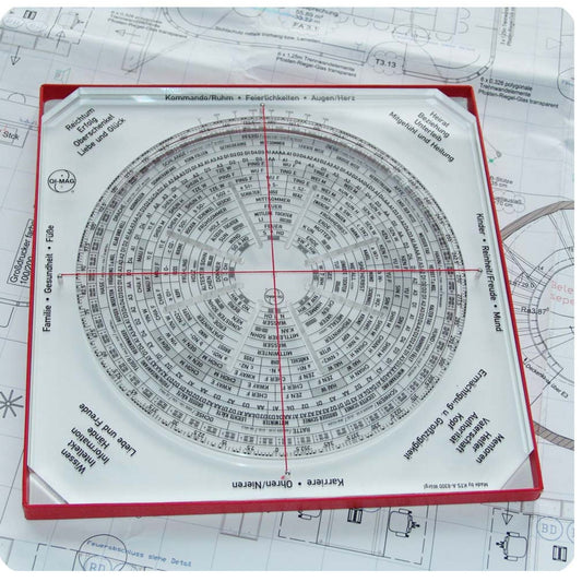 QiMag-FengShui-Lopan mit Zeichenschablone