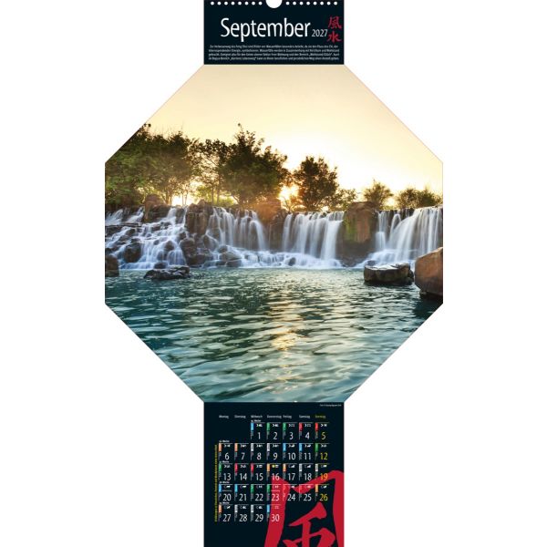 Wand-Kalender Feng Shui 2027