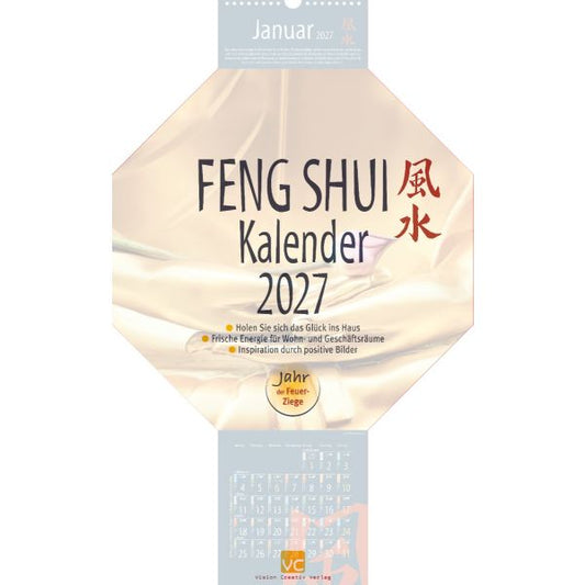 Wand-Kalender Feng Shui 2027