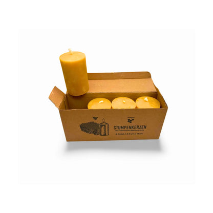 Stumpenkerzen aus Bienenwachs